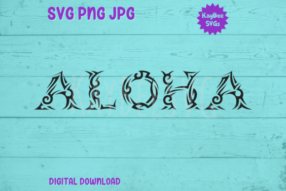 Aloha SVG PNG JPG Cut Files: Graphics for T-Shirt Designs