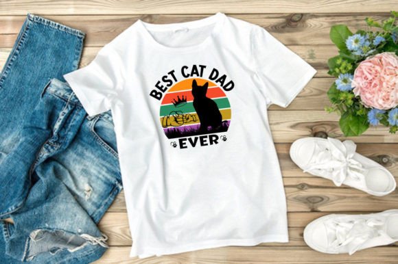 BEST CAT DAD EVER: A Must-Have T-Shirt Graphics Asset