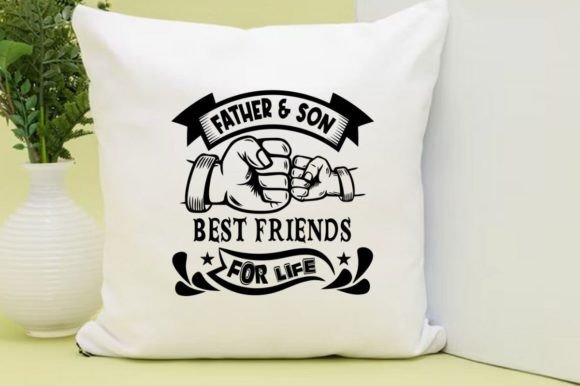 FATHER SON BEST FRIENDS SVG T-Shirt Design Graphics