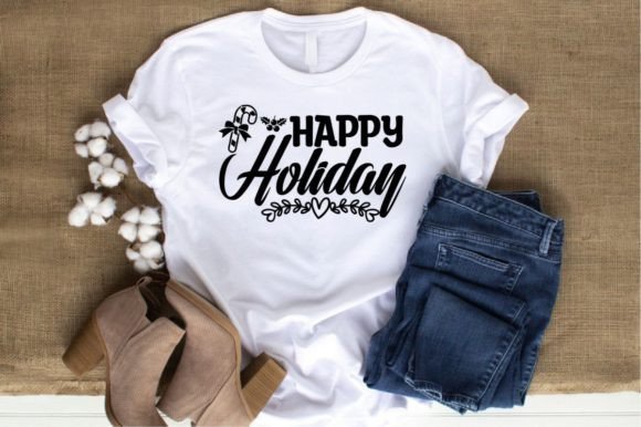 HAPPY HOLIDAY Vector Graphics for T-Shirt Designs