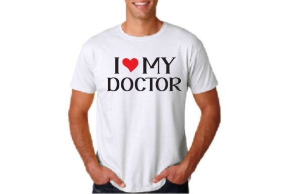 I LOVE DOCTOR SVG Graphics for T-Shirt Designs