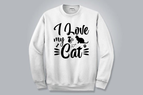 I LOVE MY CAT SVG for Graphics & T-Shirt Designs