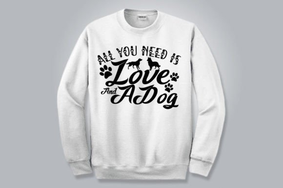 Love & Dog SVG: Graphics for T-Shirt Design