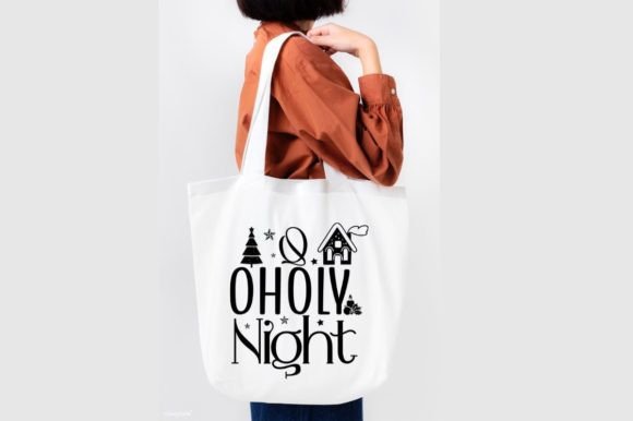 OHOLY NIGHT, SVG: Festive Graphics for Local T-Shirt Designs