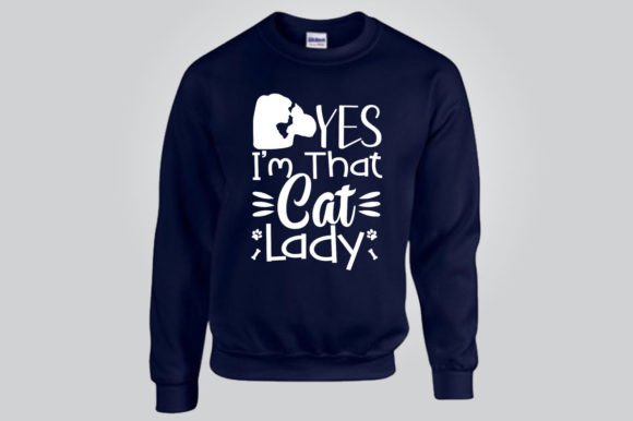 Reviewing YES I’M THAT CAT LADY SVG for T-Shirt Graphics
